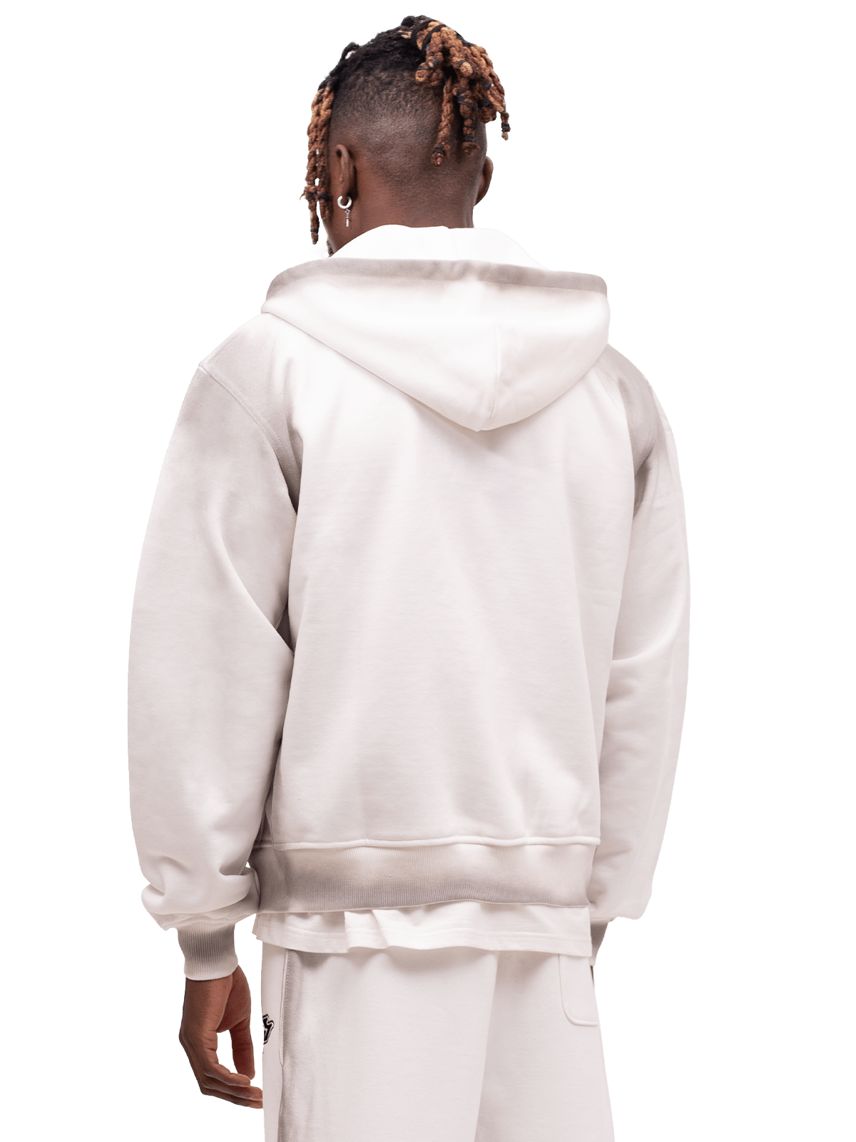 Y2K Zipper Hoodie - Pearl