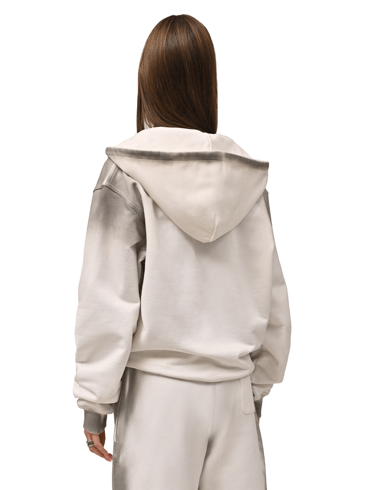 Y2K Zipper Hoodie - Pearl