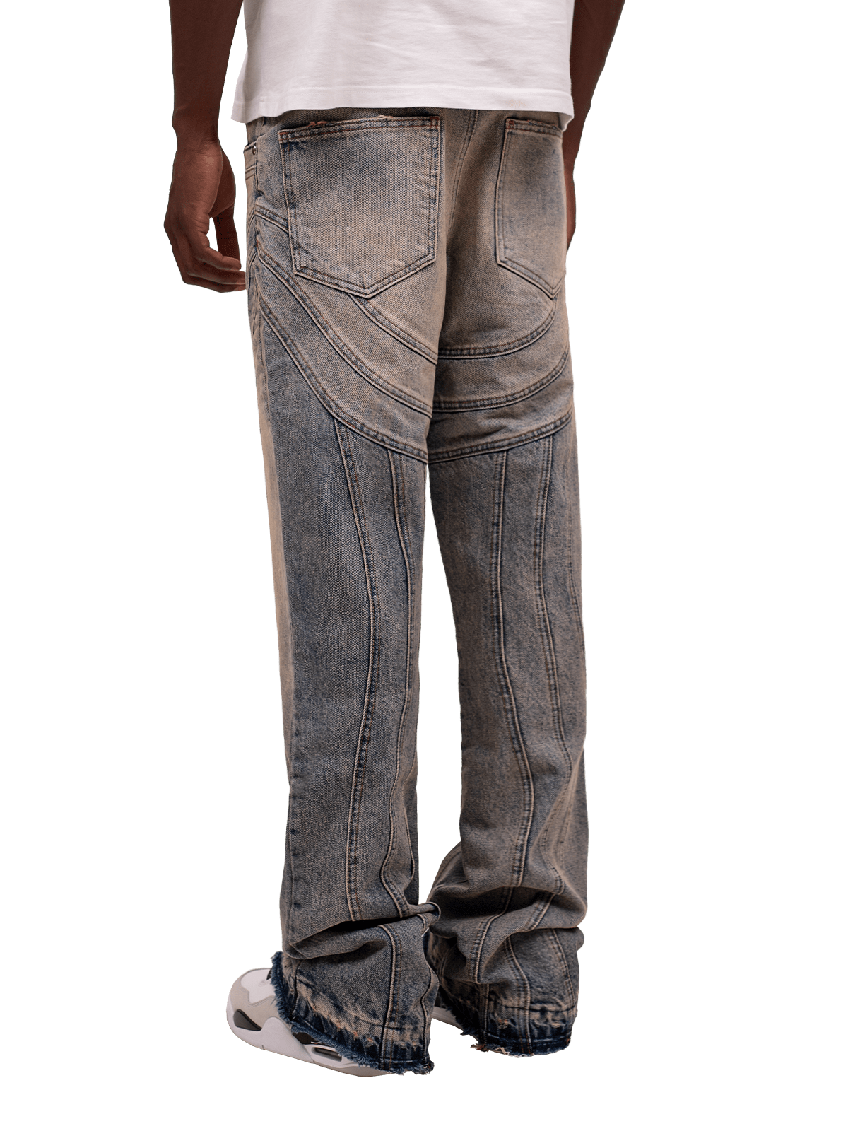 Wave Stitch Denim - Cream Wash