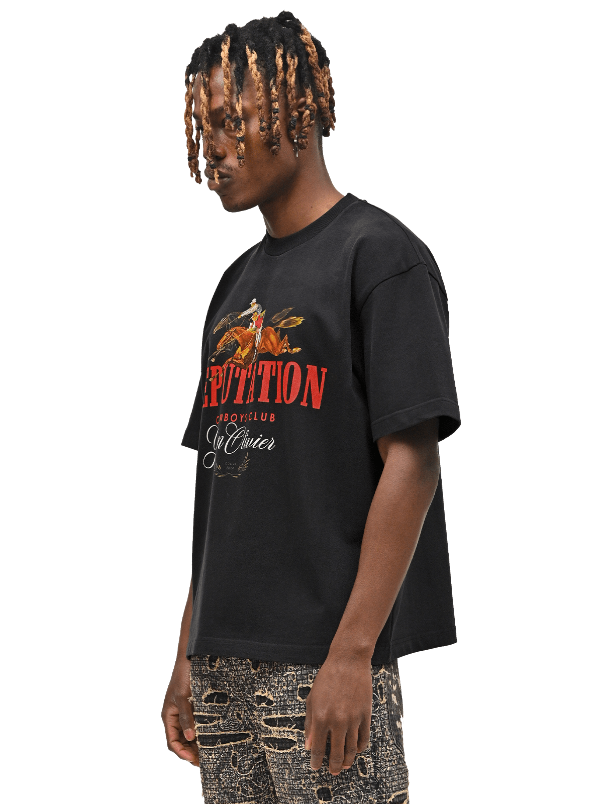 GonOlivier x Reputation Rodeo Tee - Black