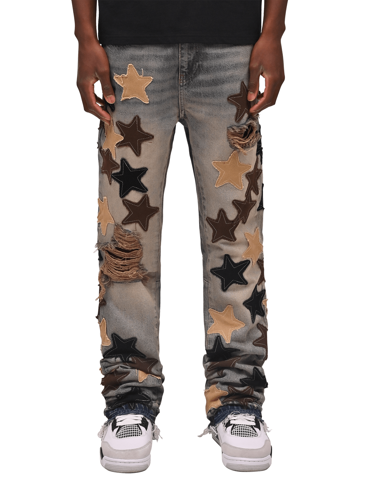 Star Flare Denim - Cream Wash