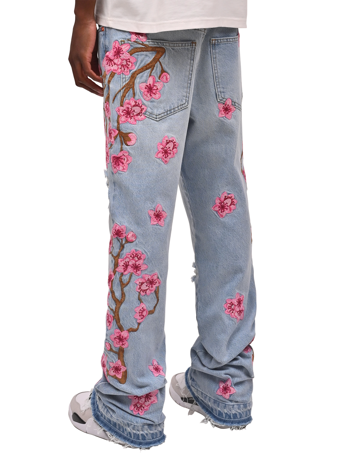 Sakura Flare Denim - Light Stone