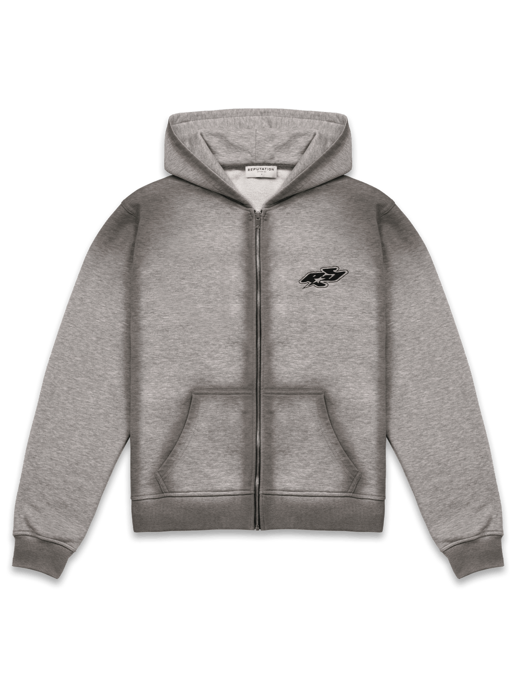 Y2K Zipper Hoodie - Heather Grey