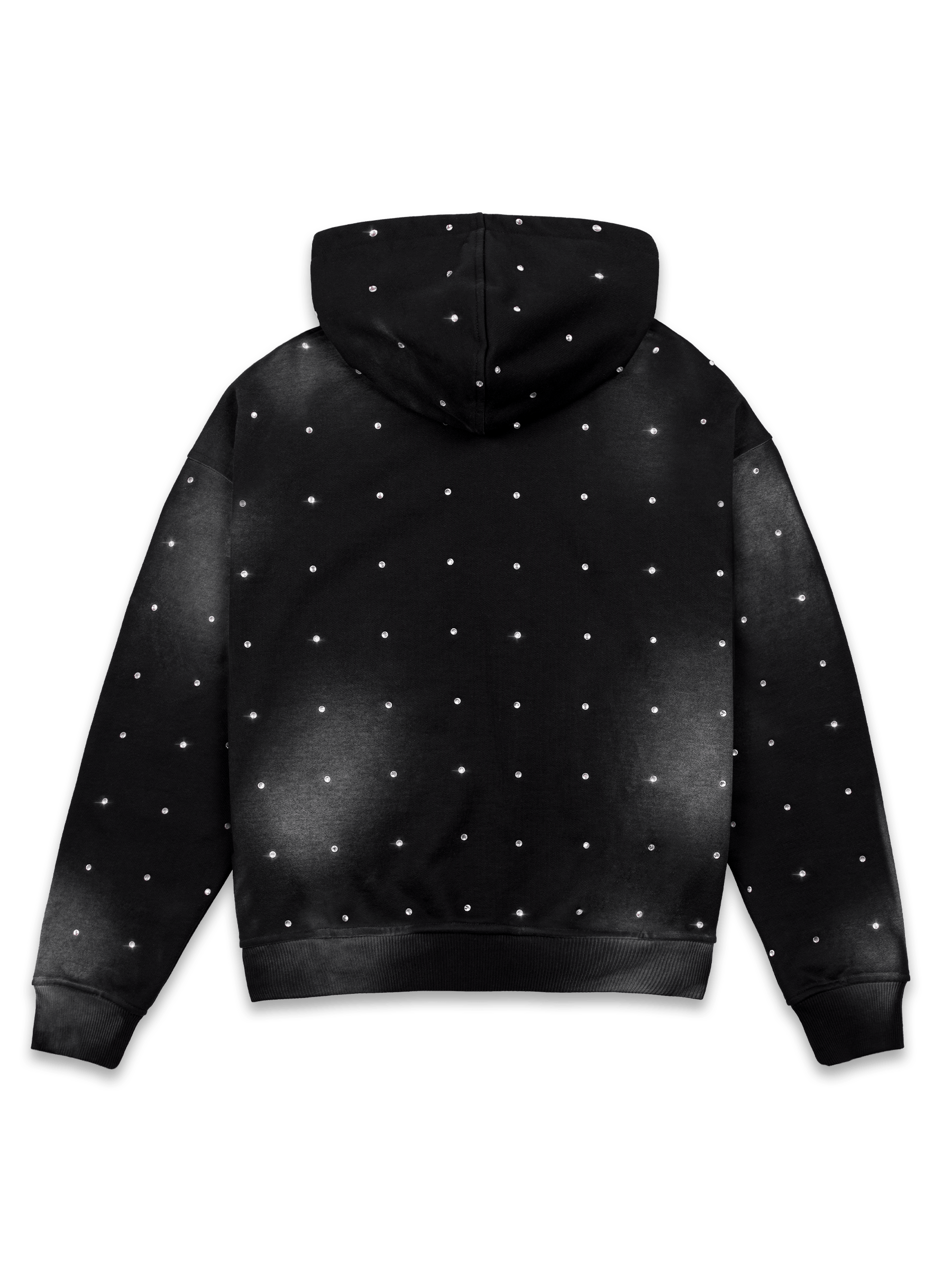 Rhinestone Hoodie - Black