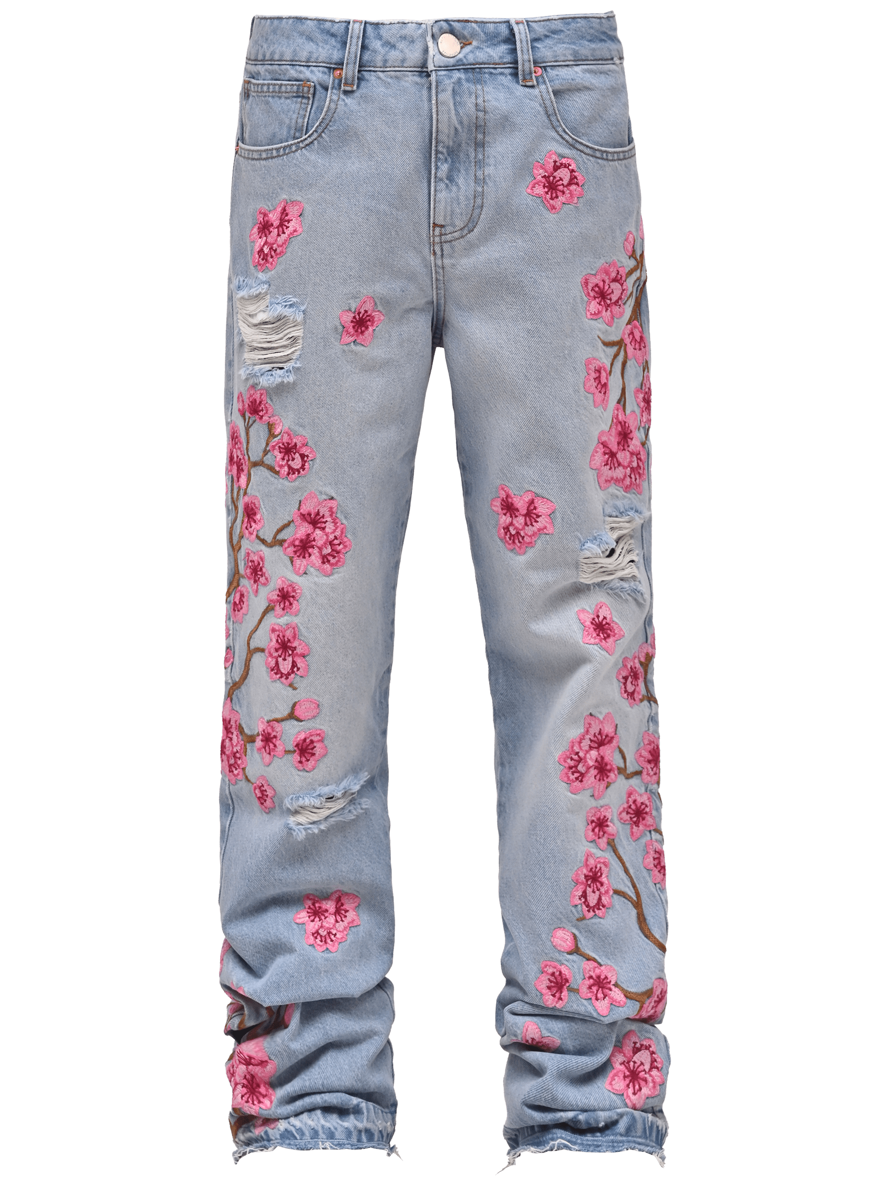 Sakura Flare Denim - Light Stone