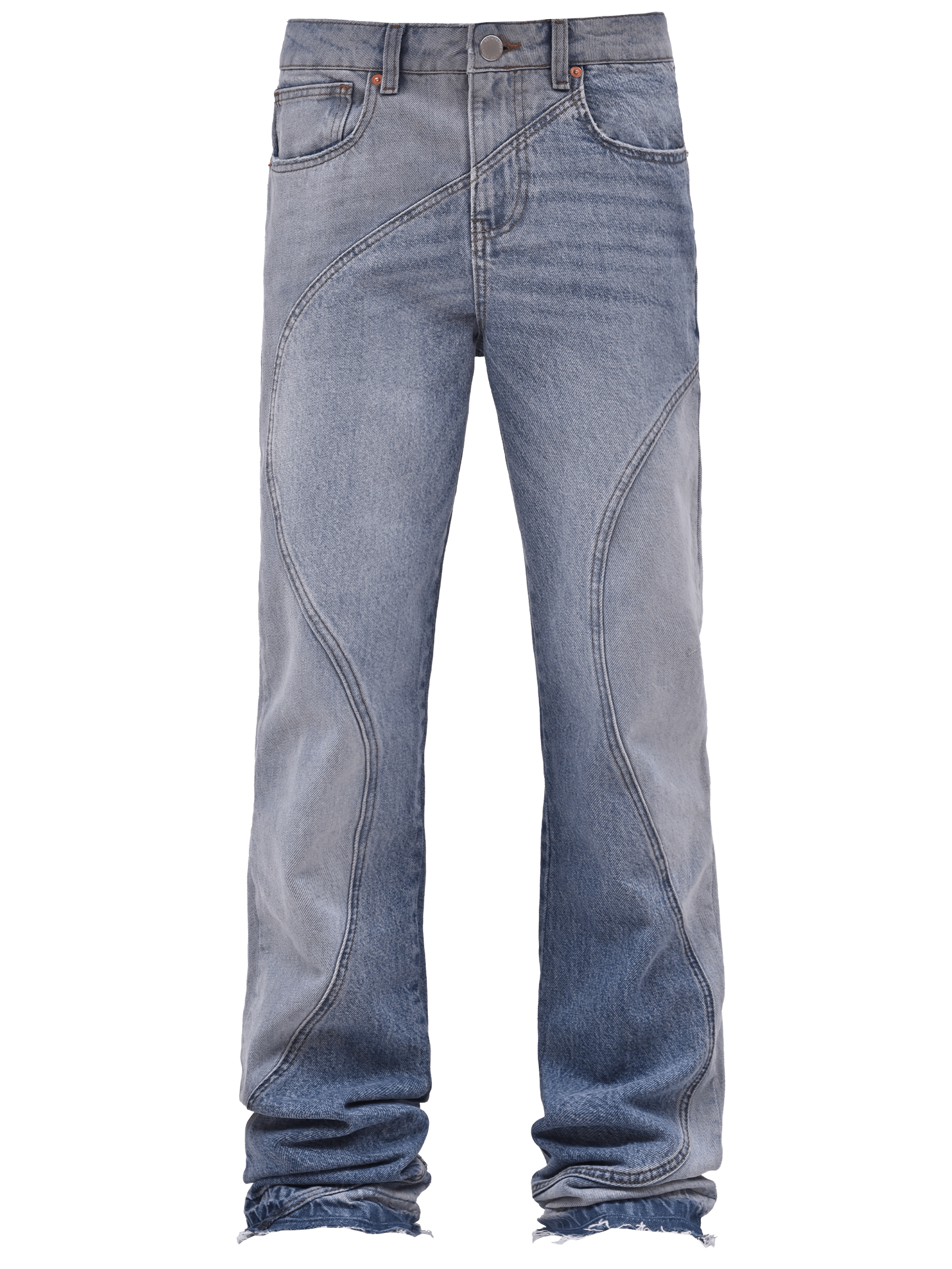 Wave Flare Denim - Light Stone