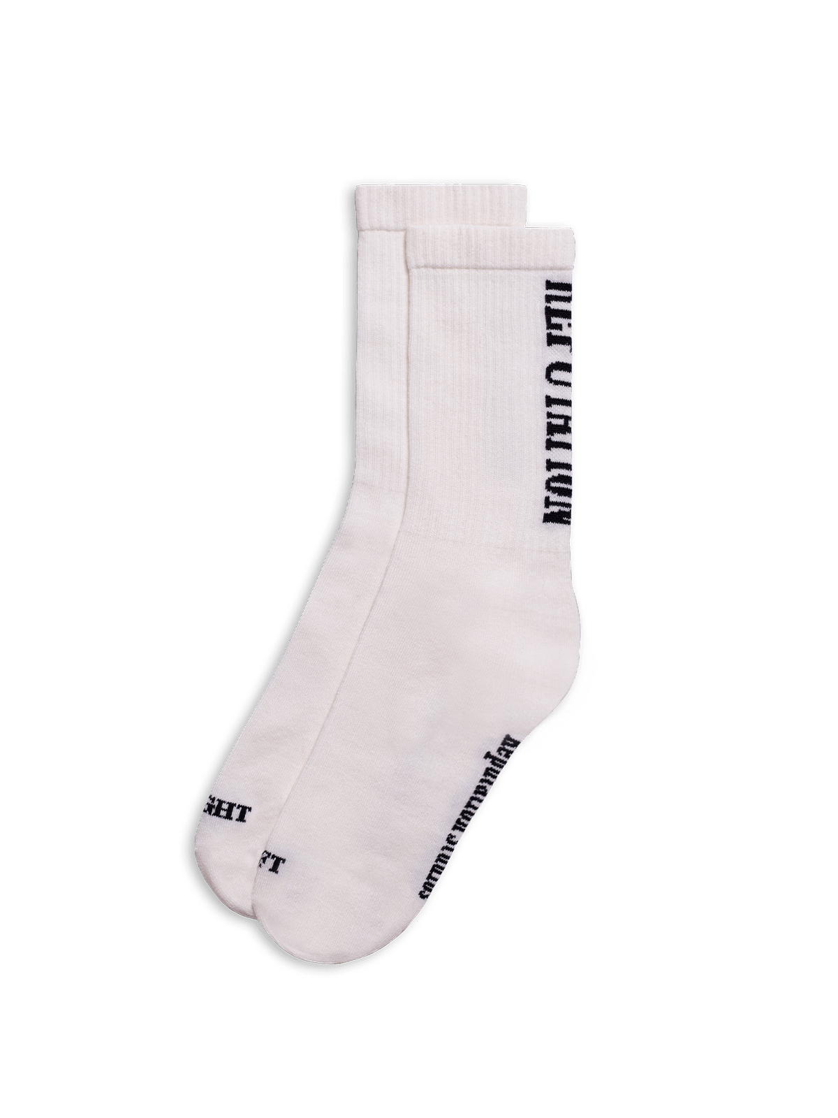 Western Vertical Socks - Off White