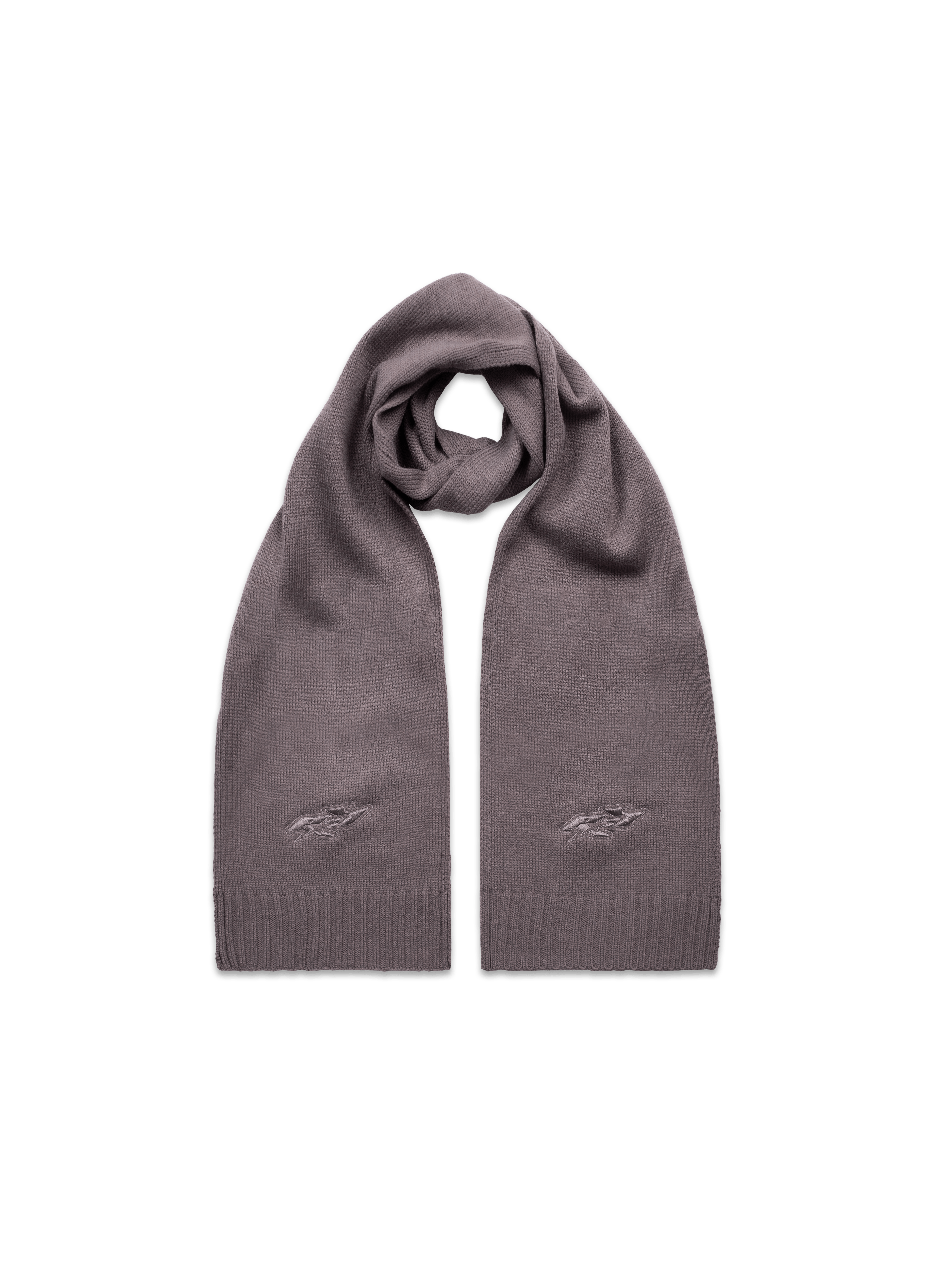 Y2K Knit Scarf - Grey